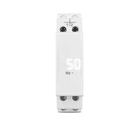 Din Rail Single Phase frequency Meter Ac 0-99Hz Modular Gauge Indicator LED Digital Display 110V 230V NWPNLXEA(Not Transparent)