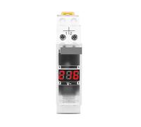 Din Rail Single Phase Voltage Meter Ac 40-500V Modular Voltmeter Gauge Indicator LED Digital Display 110V 230V NWPNLXEA(Transparent)
