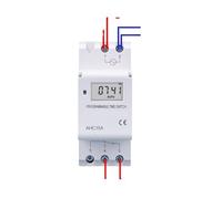 Din Rail single phase Weekly 7 Days Programmable Digital TIME SWITCH Relay Timer Control AC 220V 230V 12V 24V 48V 16A EKFBQBGW(15A,110V AC DC)