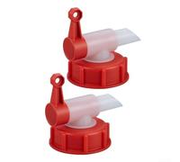 DIN51 DIN61 Bec verseur 18,9 mm pour jerrican, valve de distribution pour bidons de 5 L, 10 L, 20 à 30 L, pour une installation facile du robinet de sortie pour un dosage précis (2 pièces DN51)