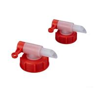 DIN51 DIN61 Bec verseur 18,9 mm pour jerrican, valve de distribution pour bidons de 5 L, 10 L, 20 à 30 L, pour une installation facile du robinet de sortie pour un dosage précis (2 pièces DN61)