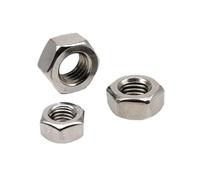 DIN934 304 Écrou hexagonal en acier inoxydable M1-M12 Fixation assortie métrique(100pcs M4)