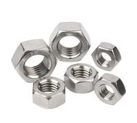 DIN934 écrou hexagonal 304 filetage en acier inoxydable M1 M1.2 M1.4 M1.6 M2 M2.5 M3 M4 M5 M6 M8 M10 écrou hexagonal écrous hexagonaux(M12 x 5pcs)