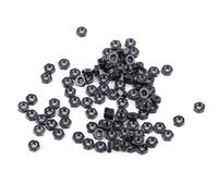 DIN934 HEX NUTS M5 100PCS, classe 8.8 Fastes en acier en carbone plaqué pour les machines et constructions industrielles (M2)