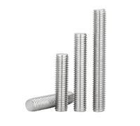 DIN976 M3 M4 M5 M6 M8 M10-20 tige filetée barre filetée complète 304 attaches en acier inoxydable argent L = 60-120mm 70mm 80mm 90mm 100mm(130mm,M3(10pcs))
