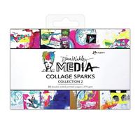 Dina Wakley Media Collage Sparks 6"X4" 20/Pkg-Collection 2