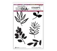 Dina Wakley Media Tampons étirables avec feuilles 15,2 x 22,9 cm