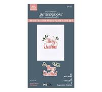 Dina Wakley Plaque de presse et matrices de découpe Inscription Starry Holiday Collection