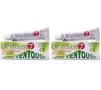 DINABASE 7 Adhésif thermoplastique pour prothèses dentaires : faites à nouveau adhérer votre prothèse jusqu'à 7 jours - Ce n'est pas une colle adhésive, elle agit comme un rebasage (Lot de 2)
