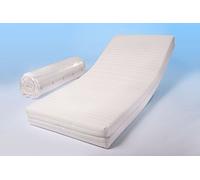 Dinaflex Matelas Morfeo Deluxe 125x185cm, Waterfoam, Housse Antiacariens et Antiallergique, Orthopédique, Blanc, Confort Relax, 18,5cm, 15 Ans Garantie, Livraison Gratuite