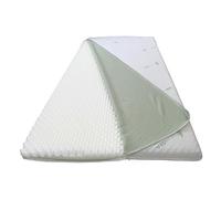 Dinaflex SURMATELAS 140X200 en MÉMOIRE Relax Effet Massage Hauteur 3 CM ORTHOPÉDIQUE, ANTIALLERGIQUE, ANTIACARIEN, COMPLÈTEMENT DÉHOUSSABLE, Housse en Aloe Vera.