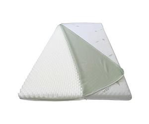 Dinaflex SURMATELAS 70X190 en MÉMOIRE Relax Effet Massage Hauteur 3 CM ORTHOPÉDIQUE, ANTIALLERGIQUE, ANTIACARIEN, COMPLÈTEMENT DÉHOUSSABLE, Housse en Aloe Vera.