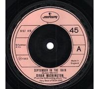 DINAH WASHINGTON - SEPTEMBER IN THE RAIN 7 INCH (7" VINYL 45) UK MERCURY 1963