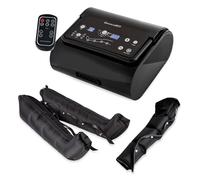 DinamicaMed® Premium 4.0 Compact Pressothérapie - Appareil de drainage lymphatique avec 6 programmes, 4 chambres à air, Bottes XL et 1 Brassard, utilisation à domicile