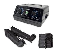 Dinamicamed ® Premium 4.0 Compact Pressotherapie Professionnelle Drainage Lymphatique 4 Chambres à Air - Appareil de Massage Jambes 2 Bottes Pressothérapie XL et Ceinture Abdominale