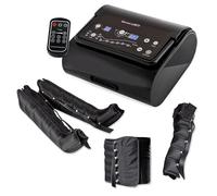 DinamicaMed® Premium 6.0 Compact Pressothérapie - Appareil de drainage lymphatique avec 6 programmes, 6 chambres à air, Bottes XL, Ceinture abdominale et 1 Brassard, utilisation à domicile