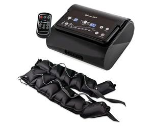 DinamicaMed® Premium 6.0 Compact Pressothérapie - Appareil de drainage lymphatique avec 6 programmes, 6 chambres à air et Pantalon long, usage à domicile