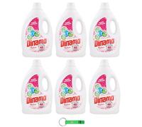 Dinamo Lot de 6 lessives liquides Rubis pour machine à laver 40 lavages 2160 ml + porte-clés Beni Culinari gratuit