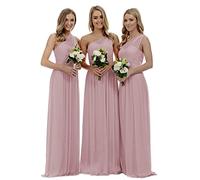 dinavian Robe de soirée en mousseline de soie pour femme, robe de bal de fin d'année, de mariage, de demoiselle d'honneur