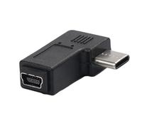 Dinchaakuarry Adaptateur USB Coudé À 90° - Convertisseur De Données, Connecteur 5 Broches Femelle, Conception Compacte Et Portable, Haute Vitesse De | Parfait Pour Ordinateur Portable, Moniteur