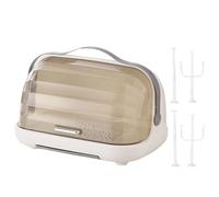 Dinchaakuarry Bottle Rack Organizer - Dust Proof Feeding Drying Holder Stand, Nursing Milk Storage System for Nipples Pump Accessories | Ideal Kitchen Counter Living Room Bedroom Travel Care Setup