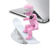 Dinchaakuarry Car Dashboard Decorations - 3D Printed Car Figurines,Fun Inertia Skiing Man Dash Sculpture - for Automotive Truck RV SUV Home Office Desktop Shelf Cabinet