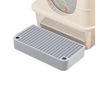 Dinchaakuarry Cat Litter Step - Double couche Litter Trapper Ramp with Filter Function, Waterproof Pedal, Non Slip Mat for Kitten Bunny Small Pet, Easy Clean Design, Home Toilet Accessory, Comfortab