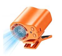 Dinchaakuarry Clip On Cooling Fan LED Display Compact Travel Air Circulator