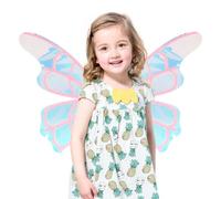 Dinchaakuarry Electric Fairy Wings For Girls - Role Playing LED Wing,Glowing Butterfly Angel Moving Winngs For Christmas Party Costume, 29.53x20.87x3.15 inches