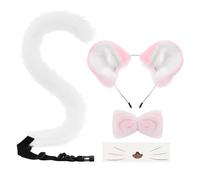 Dinchaakuarry Ensemble serre-tête avec oreilles de souris, nœud papillon et | Le premier titre met l'accent sur le kit d'accessoires complet pour souris. Le deuxième titre cible les fêtes costumées et