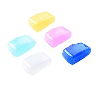 Dinchaakuarry Étui de Protection pour tête de Brosse à Dents - Kit de Voyage Anti-poussière pour Protection de tête de Brosse électrique | Lot de 5 Supports compacts pour Les Vacances, Sac à Dos, Gym