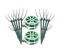 Dinchaakuarry Flux de plantes de jardin, support d'intérêt végétal | Flower Single STEM Stakes - Support de fleurs de jardin pour tomate, monstera, pivoine, hortensia