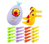 Dinchaakuarry Game d'alimentation du pic - Jouet de Capture de ver magnétique, Jeu de Jeu d'oiseau en Bois pour Les, activité préscolaire Pratique pour Construire la Mise au Point et la coordinat