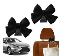 Dinchaakuarry Headrest Hooks for Car | 2 Pieces Bow Automotive Purse Holder,Car Seat Back Storage Hook,for Professionals Drivers Sedans SUVs RVs Shopping Family Outings School Run Road Trips