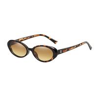 Dinchaakuarry Lunettes de soleil à monture ovale vintage ombre ovale lunettes de soleil tendance rétro petites lunettes de soleil mode des années 90 lunettes de soleil verres frais tons élégants