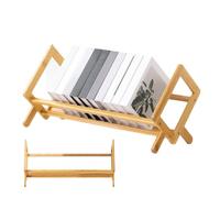 Dinchaakuarry Wooden Desktop Bookcase Compact Document Journal Storage Rack