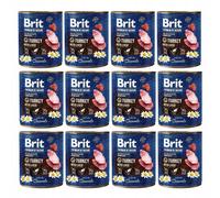 DINDE ET FOIE BRIT PREMIUM BY NATURE - 12 x 800 g