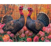 Dinde forêt Puzzle 2000 Pièces pour Adultes, Format 99 x 70 cm, Challenge Casse-Tête de Famille, Loisirs Créatifs et Relaxation, Pièces Robustes avec Lettres au Dos, Décor Murale Salon f0-451