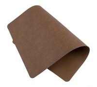 Dine with Ease Lot de 5 sets de table rectangulaires lavables en cuir avec envers antidérapant (marron clair)