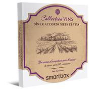 Smartbox - Coffret Cadeau Dîner accords Mets et vins - Idée Cadeau Gourmand - Un dîner accords Mets et vins pour 2 Personnes