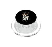 Dîner d'automne à la Dinde rétro Bostie de Boston Terrier PopSockets PopGrip pour MagSafe