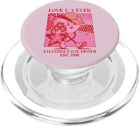 Dîner de Saint-Valentin Love U 4 Ever 1981 (Graphique rétro) PopSockets PopGrip pour MagSafe