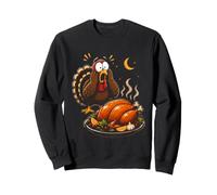 Dîner de Thanksgiving drôle de Dinde Bruh Shocked pour garçons et Filles Sweatshirt