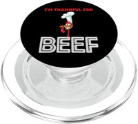 Dîner de Thanksgiving Lover Funny I'm Thankful for Beef PopSockets PopGrip pour MagSafe