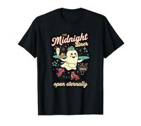 Diner d'halloween Ouvert éternellement Munchies C Late Night Eats T-Shirt Graphique avec Valeur
