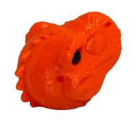 Dîner Dinosaure Tête de Squirrel, Mangeoire Suspendue Imprimée 3D PLA | Mangeoire Tête de Dinosaure Creuse, corde de suspension pour cacahuètes, maïs et noix ; 16 x 16 x 10 cm déco jardin.