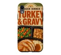 Dîner glacé à la Dinde et à la Sauce - Art Alimentaire rétro Amusant Coque pour iPhone XR