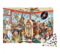 Dîner Jukebox Meltdown Maelstrom Puzzle en Bois Imperméable Puzzles De 1000 Pièces pour Adultes Défi Et Casse-tête De Décoration pour La Maison