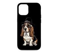 Dîner rétro Vintage à la Dinde Basset Hound, récolte d'automne Coque pour iPhone 12/12 Pro