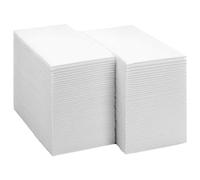Dîner serviettes, serviettes à main jetables pour salle de bain, 100pcs serviette en papier douce et absorbante, serviettes d'hôtes sèches et humides de 12x17 pouces, serviettes à main pour cuisine d